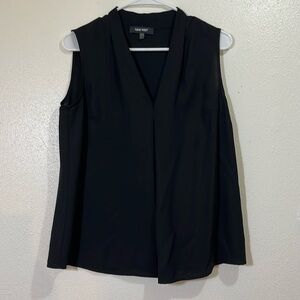 Nine West sleeveless classic navy blue top.  Size Small